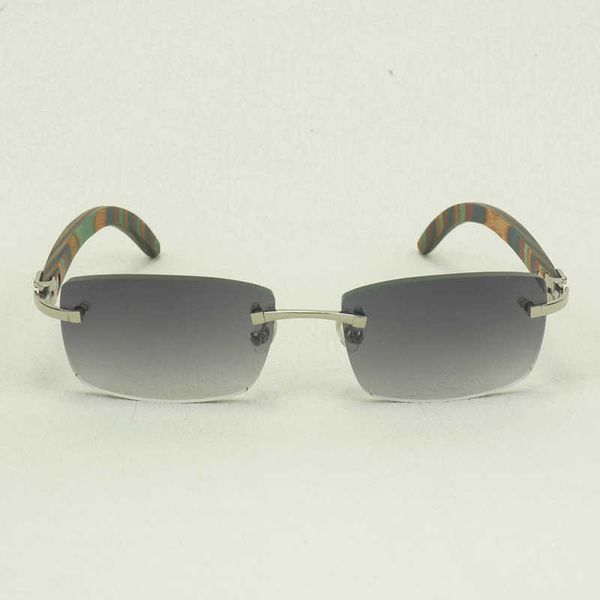 

luxury wood rimless sunglasses men vintage square metal frame wooden shades clear glasses for reading with case new fashion factory sun glas, White;black