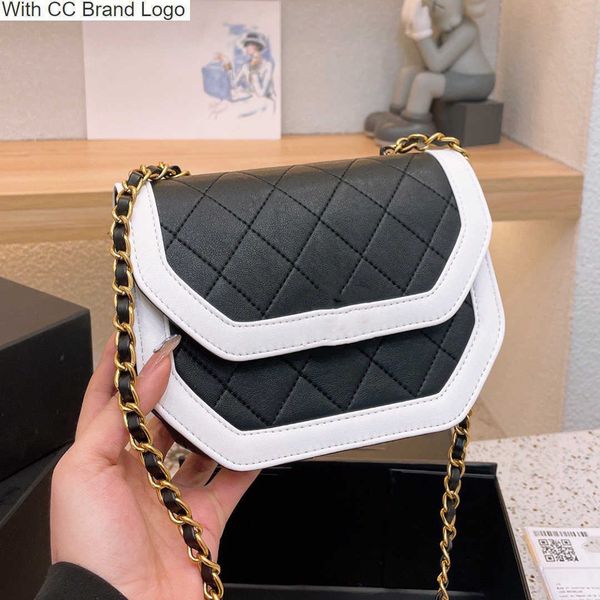 

luxury cc totes womens flap mini crossbody designer bags genuine leather patchwork classic handbags gold-tone metal chains diamond quilting