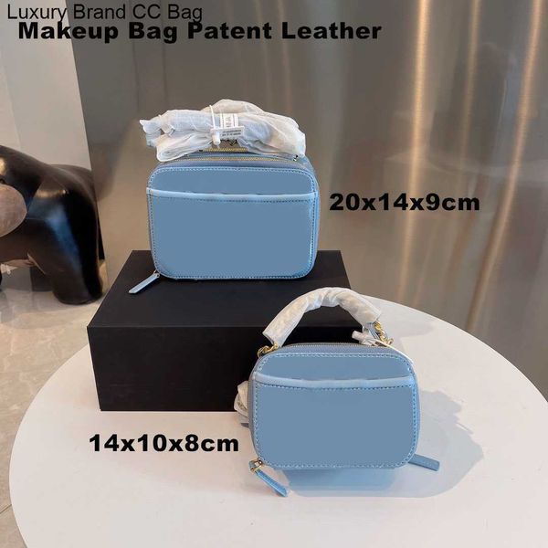

cc cross body good selling luxurys designers patent leather makeup bags handbags women shoulder purse crossbody bag gold chain fashion 20cm&