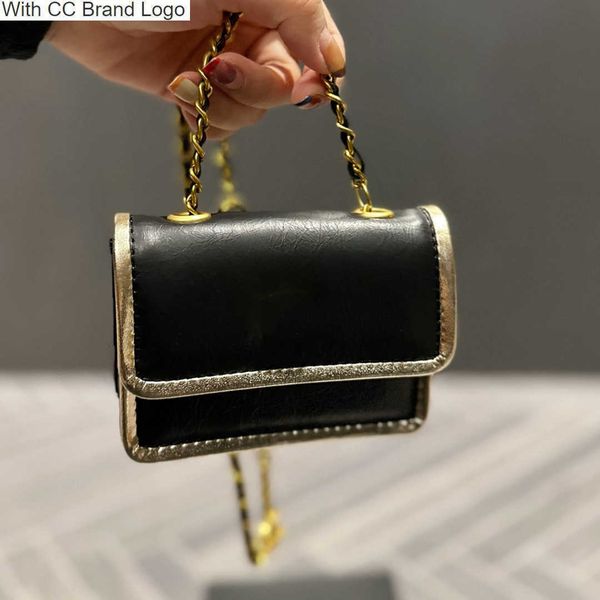 

luxury cc shoulder bags classic quilted matelasse mini flap shoulder bags 5a quality genuine leather chain bag fashion two-tone cosmetic cas