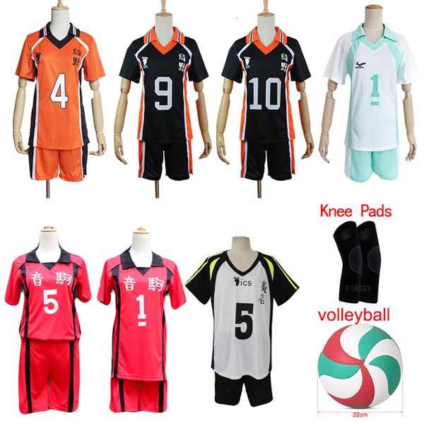 

theme costume 9 styles haikyuu cosplay costume karasuno high school volleyball club hinata shyouyou sportswear jerseys uniform 230224, Black;red