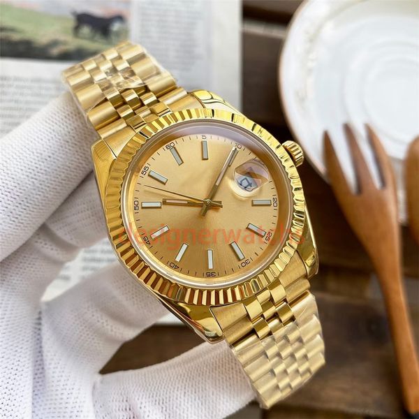 

mens watch simple designer automatic movement for womens size41mm36mm31mm stainless steel classic buckle can be added with waterproof sapphi, Slivery;brown