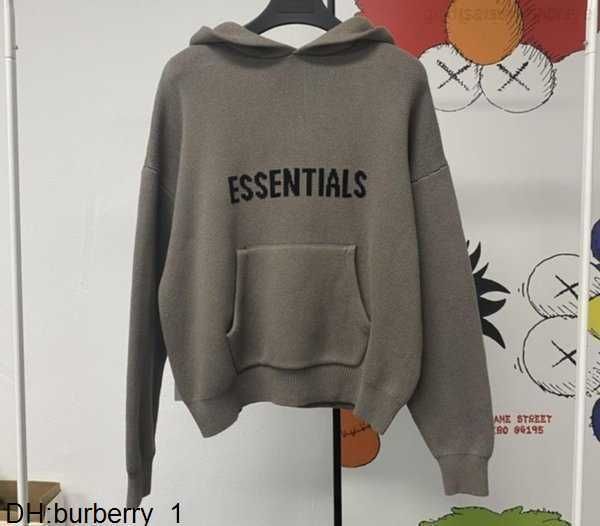 

men's hoodies sweatshirts ess women men essential hoodie knitted sweater zipper letter long sleeve sweatshirt loose essential womens me, Black