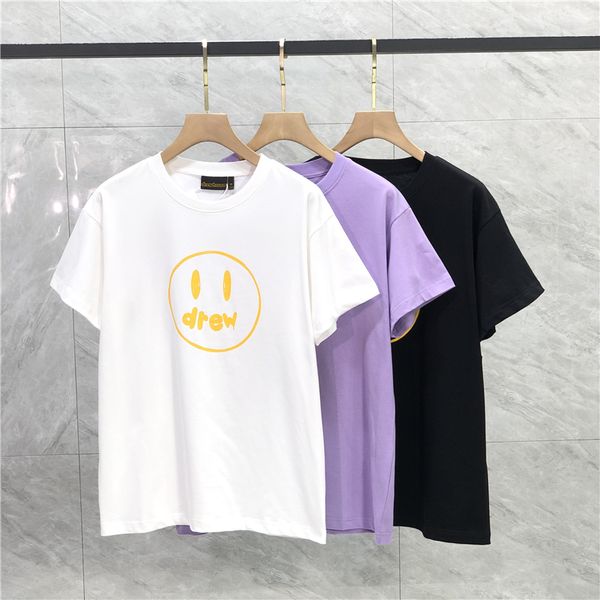 

mens t shirt t-shirts sporty womens tees trends designer cotton short smile classic graffiti short sleeve t-shirt, White;black