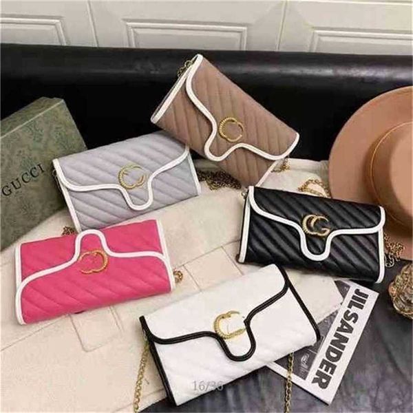 

30% off handbag 2023 new bag flip type color matching twill chain women's brand in spring