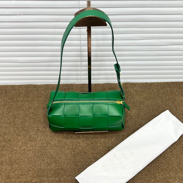 

mini cassette clutch bags underarm shoulder bag women handbag purse woven leather flap axillary wallet hollow out fashion letters adjustable