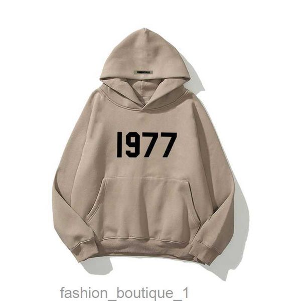 

men's hoodies sweatshirts new essentials hoodie women's sweatshirt 1977 printed pullover hight street unisex9ai4t, Black