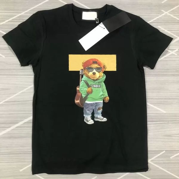

mens t shirt gu designer for men womens shirts fashion tshirt with letters casual summer short sleeve man tee woman clothing asian size, White;black