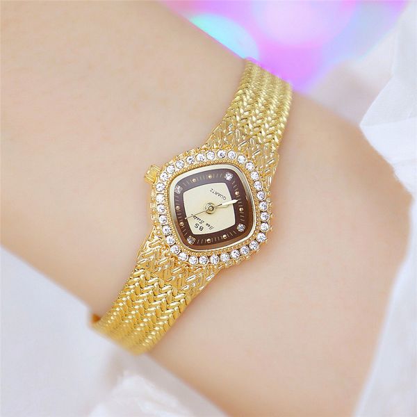 

new brand luxury japan quartz movement women watches full diamond women's wrist watch stainless steel dress ladies montre femme diamond, Slivery;golden