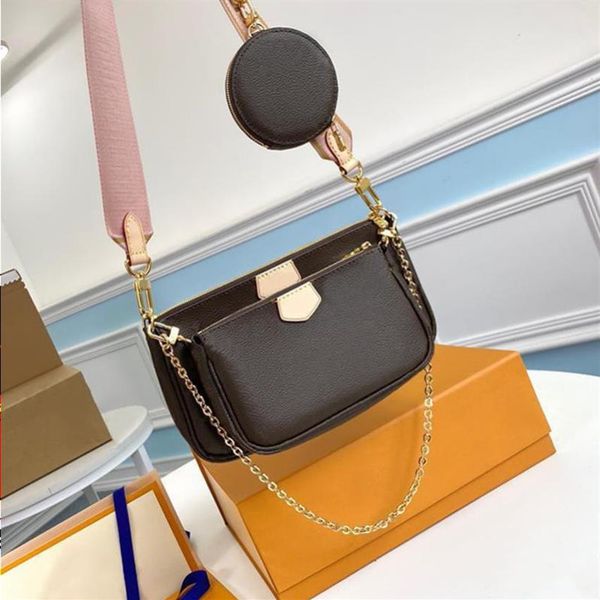 

cross pochette chains women bags crossbody 3 pcs body lb73 box date code purses floral woman purse clutch shoulder wallet multi me284s