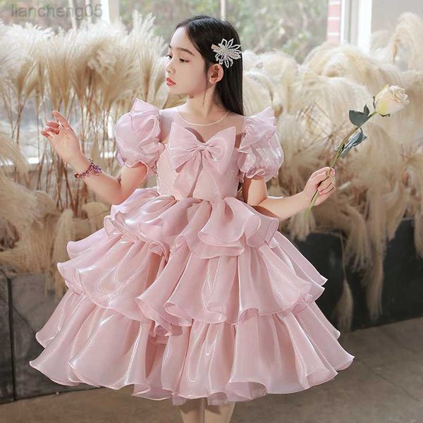 

girl's dresses flower girls evening ball gown kids big bow design spanish lolita princess dress children birthday baptism party dresses, Red;yellow