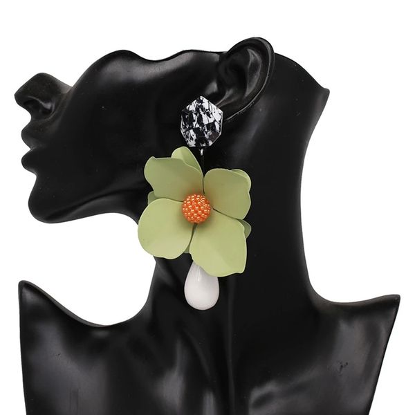 

dangle & chandelier new fashion bohemin flowers drop earrings trendy statement dangle earrings for women girls wedding party ear jewelry, Silver