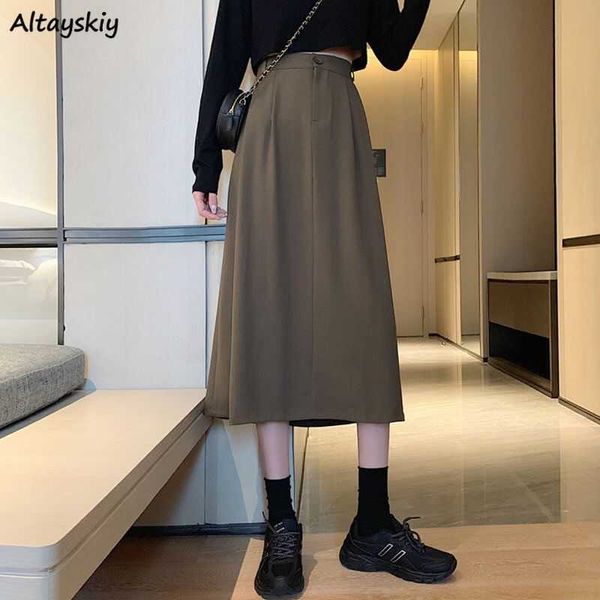 

skirts skirts women a-line all-match solid folds empire fashion no-lined ins new design breathable thin summer streetwear korean casual l230, Black