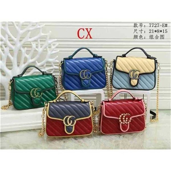 

handbag 2023 new bag cover twill contrast color postman women's