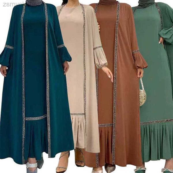 

ethnic clothing elegant muslim long modest dress for women ramadan arabic femme dubai abaya turkey moroccan kaftan robe evening party gown, Red