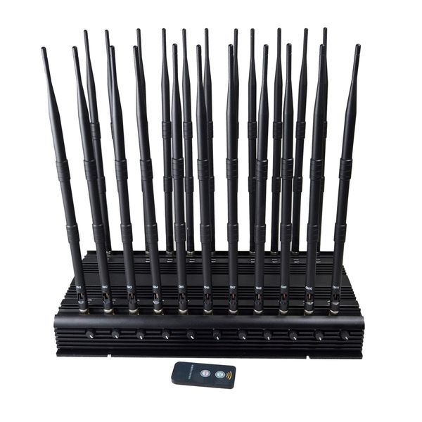

super 22bands signal jamm er can block wifi gps bluetooth uhf/vhf 315 433 868mhz lojack gsm 2g 3g 4g 5g cellphone signal isolator, Silver