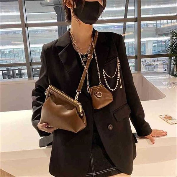 

32% off handbag 2023 new bag version female solid color messenger high-end