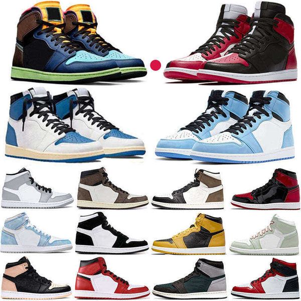 

2022 jumpman 1 mens womens basketball shoes og high 1s women running unc hyper royal homage to home university blue sport designer sneakers