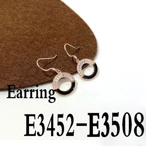 

stud fashion exquisite sterling silver 925 earring e3452 e3508 230223, Golden;silver