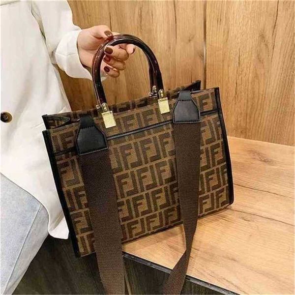 

30% off handbag 2023 new bag hand-held crossbar trend tote canvas shopping