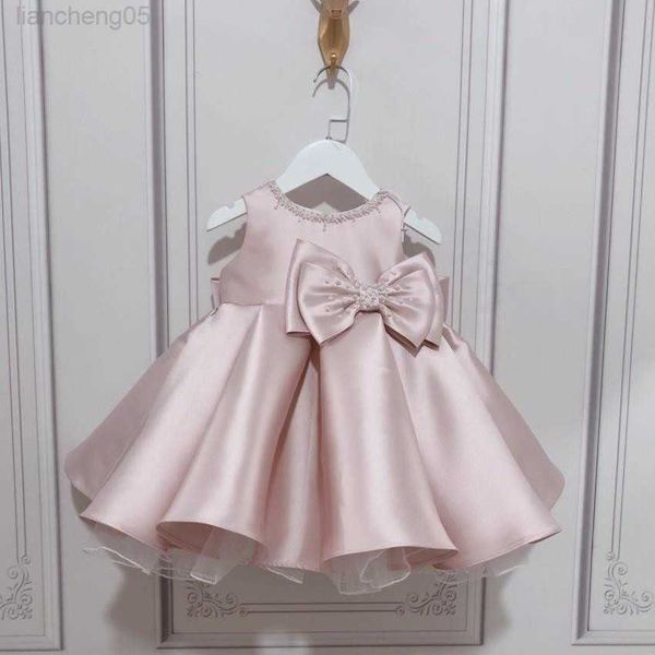 

girl's dresses baby spanish lolita princess ball gown bow sleeveless beading design birthday baptism party girls dresses for easter eid, Red;yellow