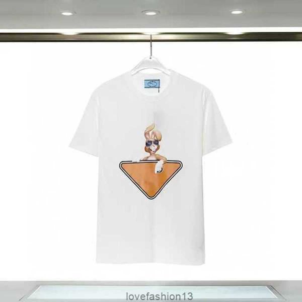 

2023 new mens design t-shirt spring summer color tees vacation short sleeve casual letters 105nlx, White;black