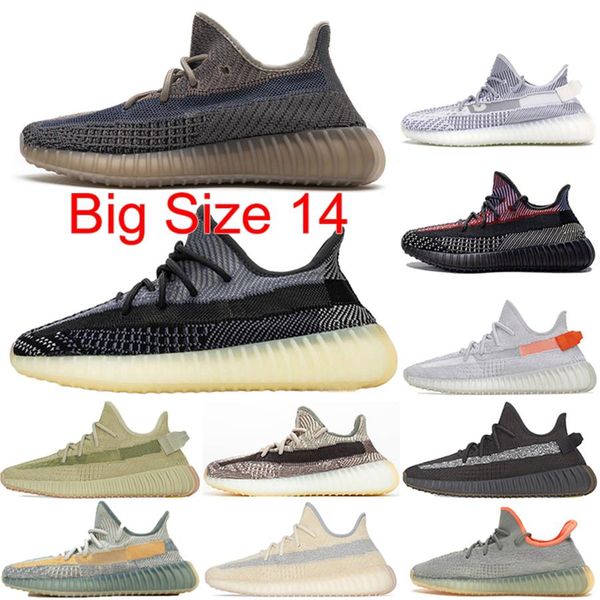 

pk quality big size 14 west men women running shoes designer sneakers fade cinder natural black carbon reflective portmarket 49 qgf