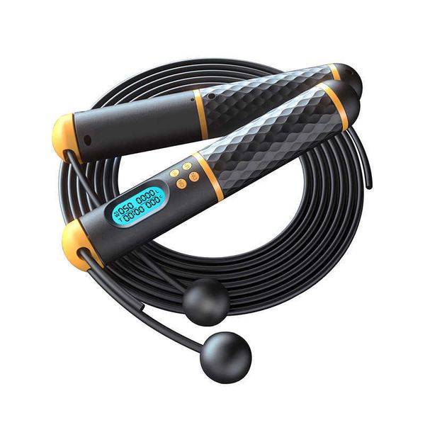 

jump ropes jump rope counter speed digital jump rope crossfit weight loss cordless skipping rope professional exercise fitness equipment j23