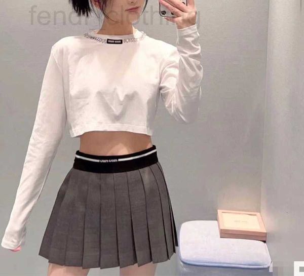 

skirts&skorts designer 3 new elastic waist pleated skirt temperament commute loose fashion wear matching short 735z