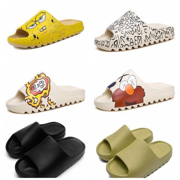 

fashion big baby infant four season sandals girls boys slippers mini beach designer fur slides sandal flat pool baby white black w277p, Black;grey