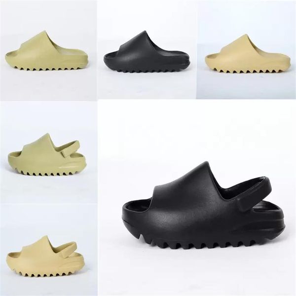 

bone slides infant new born baby slipper shoes resin slip on soot boys girls children sandals with box size 23-352363, Black;grey
