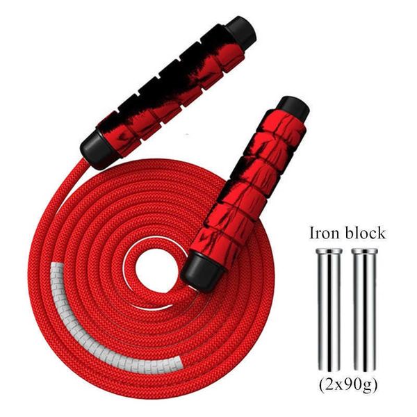 

jump ropes heavy adjustable weighted skipping jump rope ballbearing weavon cable foam handle for home gym crossfit workouts mma boxing j2302