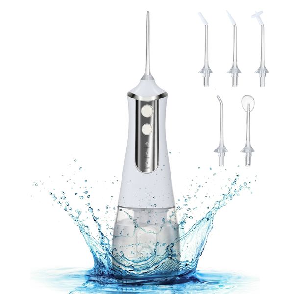 

other oral hygiene portable irrigator water flosser dental jet tools pick cleaning teeth 350ml 5 nozzles mouth washing machine floss 230224