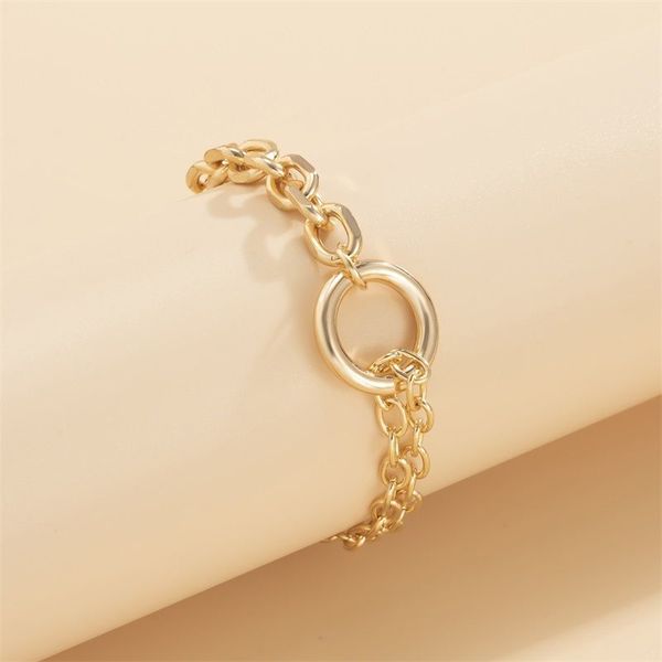

bracelets for women gold plated bangle personalisedcircle single side double layer bracelet link chain love designer women diamond threaded, Black