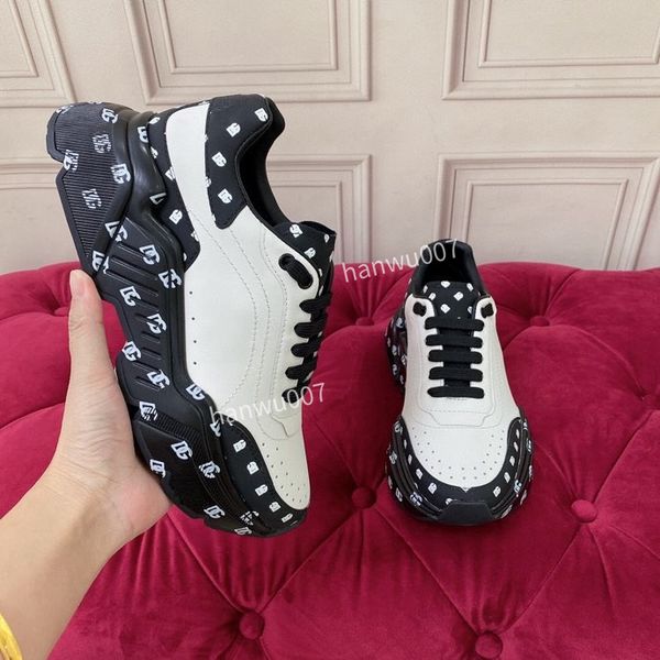 

designer sneakers calfskin casual shoes reflective shoes vintage suede leather trainers all-match stylist sneaker patchwork leisure shoe siz, Black
