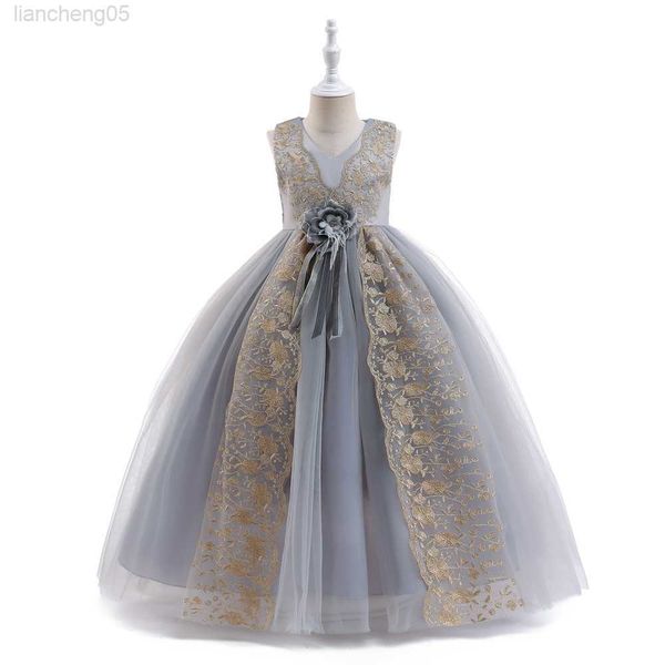 

girl's dresses girls wedding dress 7 colors 120cm-170cm birthday party dresses children princess long skirt ball gown vestidos w0224, Red;yellow