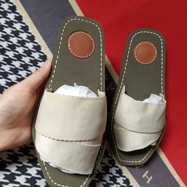 

slipper women slide beach kloe shoes women's s wear 2023 new flat-bottomed summer versatile designer fashion net red word foreign style, Black
