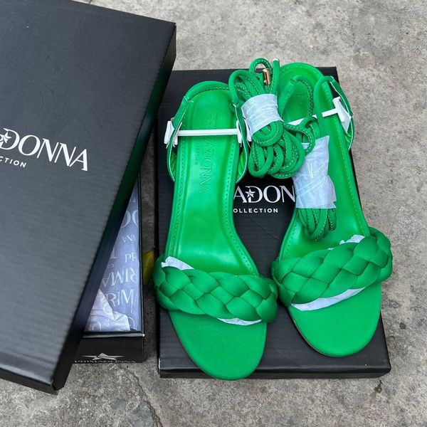 

sandals summer weave women chunky high heels 5cm fashion female ankle lace-up heeled shoes ladies casual green y2302, Black