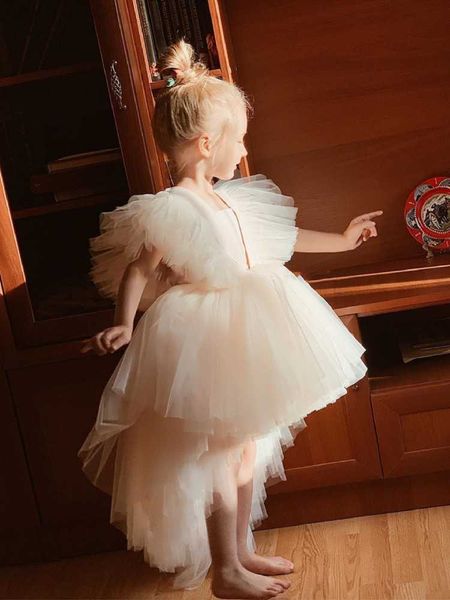 

girl's dresses teenager girls dress elegant princess kids dresses for girls 1st birthday dress wedding party lace gowns ruffle sleeve 1, Red;yellow
