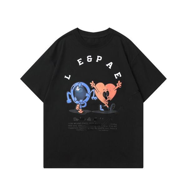 

mens designer mens t shirts letters printed stylist casual summer poly cotton fabric breathable women clothes couples tees wholesale fashion, White;black
