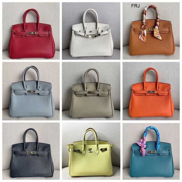 

designer birkin bags herme handbags first layer cowhide litchi pattern platinum bag leather womens european and american fashion one sh have