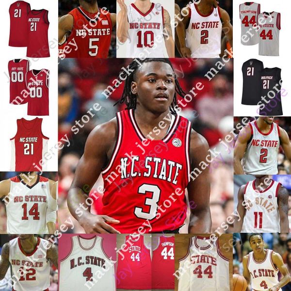 

nc state wolfpack basketball jersey ncaa college dereon seabron casey morsell terquavion smith jericole hellems cam hayes allen dowuona, Black;red