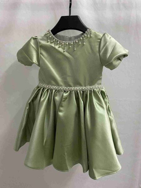 

girl's dresses gaun mutiara anak perempuan gaun putri hijau anak-anak musim panas pesta piano lucu w0224, Red;yellow
