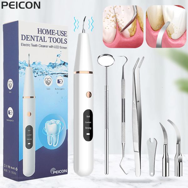 

other oral hygiene ultrasonic dental for teeth tartar stain tooth calculus remover electric sonic plaque cleaner stone removal 230224