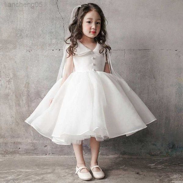 

girl's dresses summer white ceremony gown bow sleeveless design birthday party elegant princess christening dress for girl easter eid a, Red;yellow