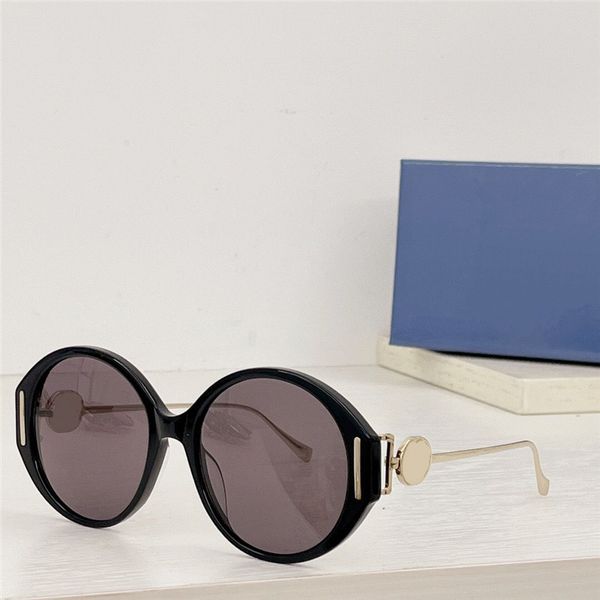 

new fashion design sunglasses 1202s round frame simple and popular style versatile outdoor uv400 protective eyewear, White;black