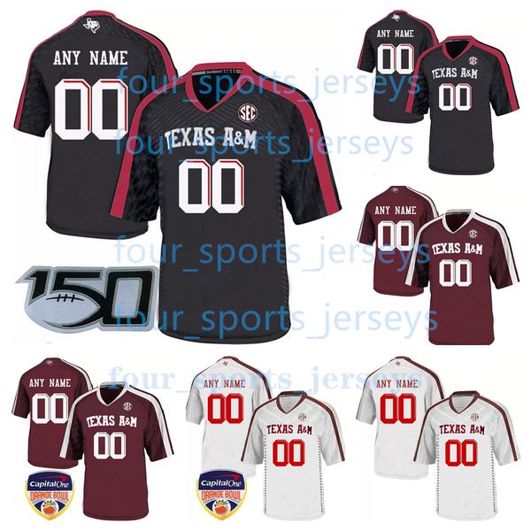 

custom ncaa college texas aggies football jerseys johnny manziel ricky seals-jones myles garrett von miller max johnson ainias smith bryce f, Black