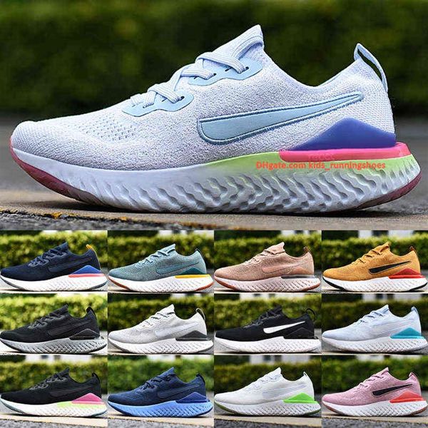 

classic epic reacts knit 2 running shoes men women sneakers platinum tint black pink blast light blue sports trainers240b