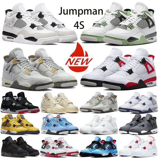 

jumpman 4 sneaker seafoam basketball shoes casual sneakers fire red white oreo black cat pink royal university blue canyon purple thunder sa