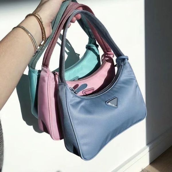

3piece triangle nylon bag fashion travel beach handbag underarm prad designer bags luxury crossbody purse fashion clutch shoulder tote chain